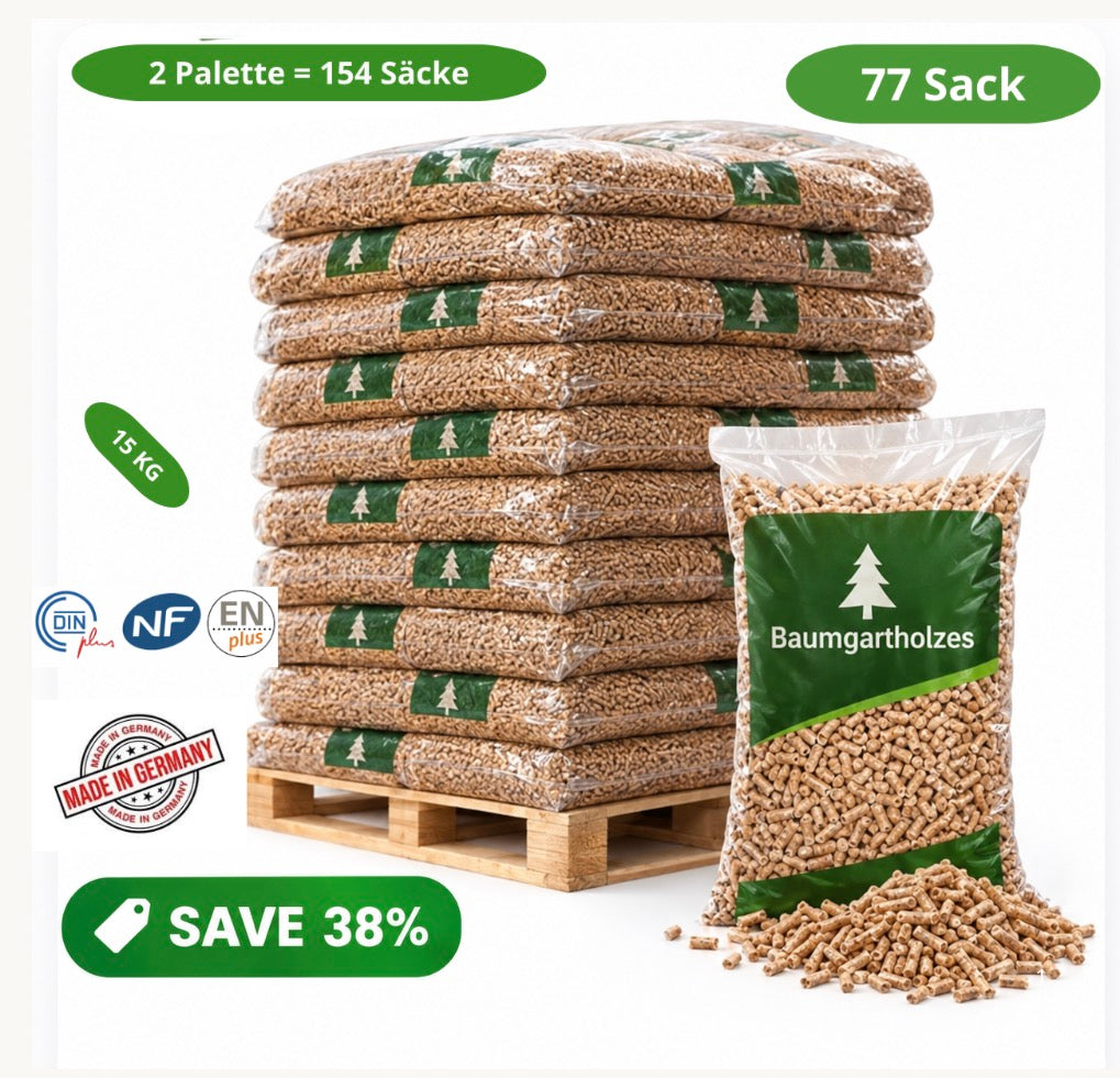 Holzpellets - 2 Paletten