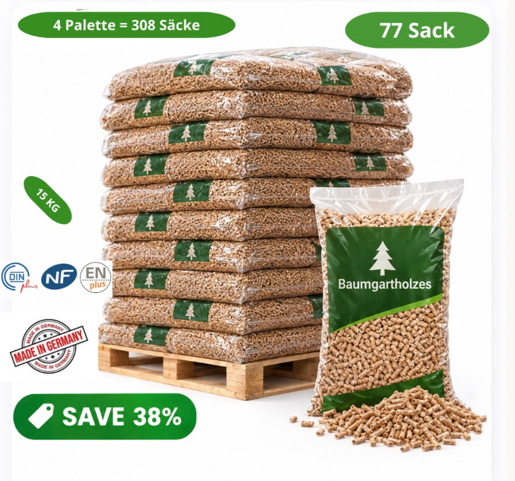 Holzpellets - 4 Paletten