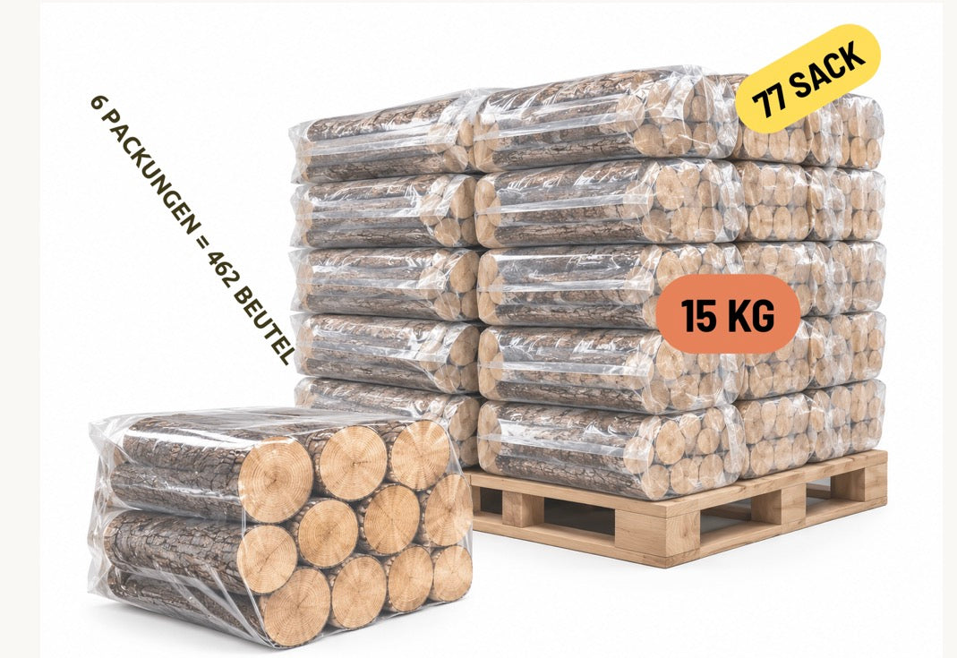 Natürliche Pellets - 6 Paletten