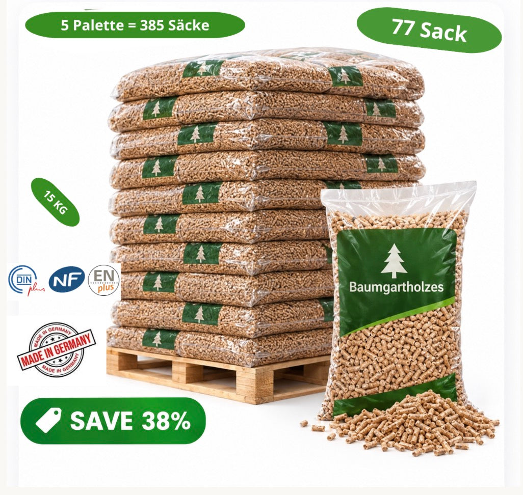 Holzpellets - 5 Paletten