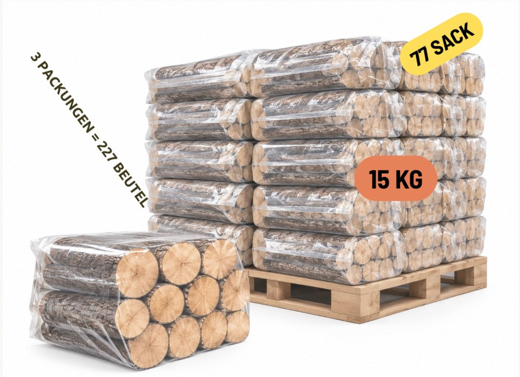 Natürliche Pellets - 3 Paletten
